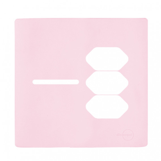 Placa p/ 1 Interruptor + 3 Tomada 4x4 - Novara Pétala